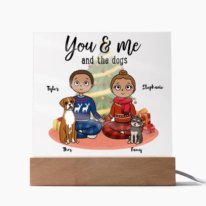 Dog Lover Christmas Personalized Acrylic Plaque - Mallard Moon Gift Shop