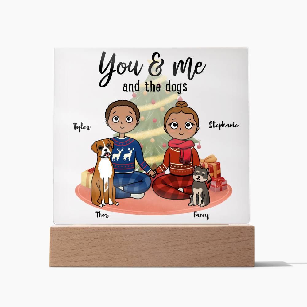 Dog Lover Christmas Personalized Acrylic Plaque - Mallard Moon Gift Shop