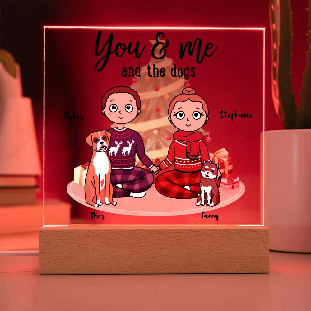 Dog Lover Christmas Personalized Acrylic Plaque - Mallard Moon Gift Shop