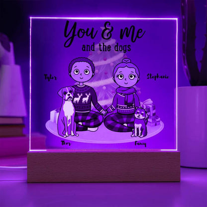 Dog Lover Christmas Personalized Acrylic Plaque - Mallard Moon Gift Shop