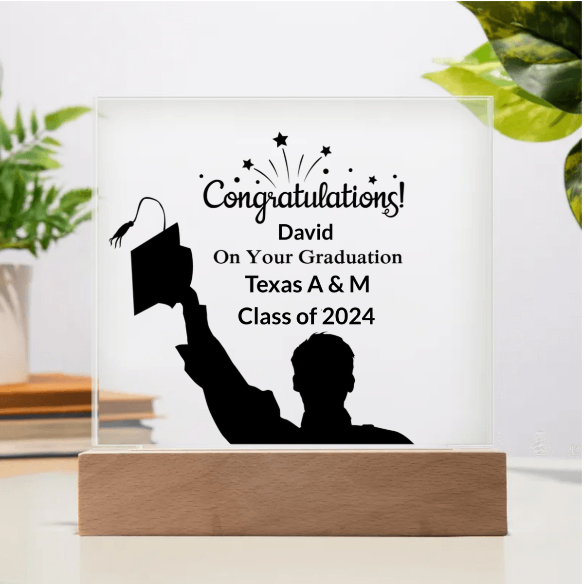 Custom Graduation Acrylic Plaque - Mallard Moon Gift Shop