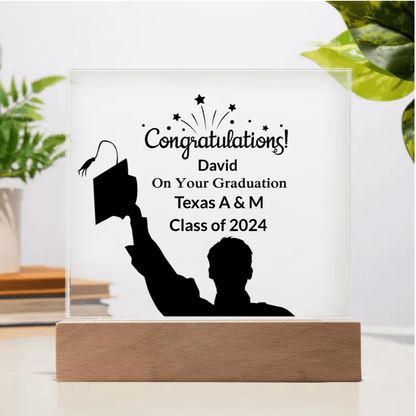 Custom Graduation Acrylic Plaque - Mallard Moon Gift Shop