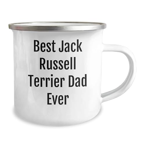 Spring Pet Products Funny Best Jack Russell Terrier Dad Ever Camping Mugs, Gifts for Him on Valentine's Day, Jack Russell Terrier Dog Lover Gifts from You - Mallard Moon Gift Shop