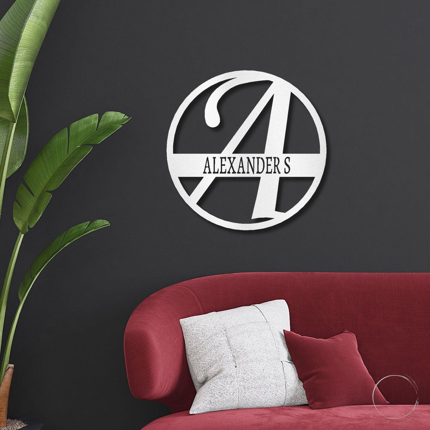 Exemplary Family Name Personalized Indoor Outdoor Steel Wall Sign Art - Mallard Moon Gift Shop