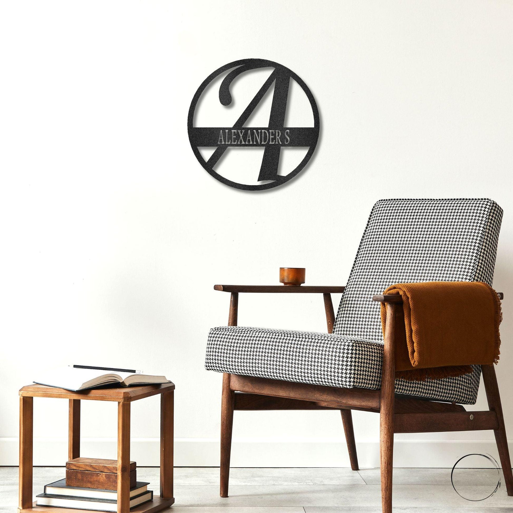 Exemplary Family Name Personalized Indoor Outdoor Steel Wall Sign Art - Mallard Moon Gift Shop