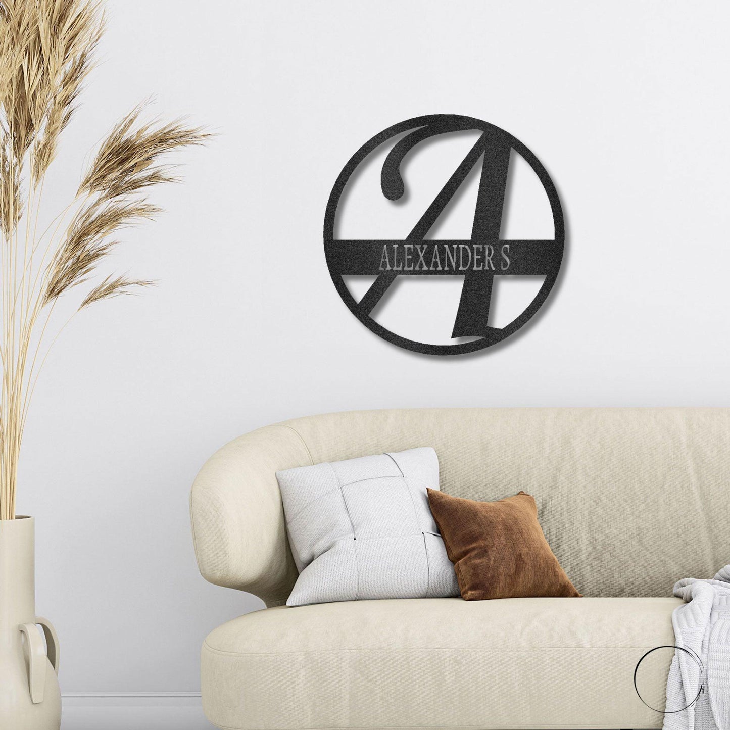 Exemplary Family Name Personalized Indoor Outdoor Steel Wall Sign Art - Mallard Moon Gift Shop