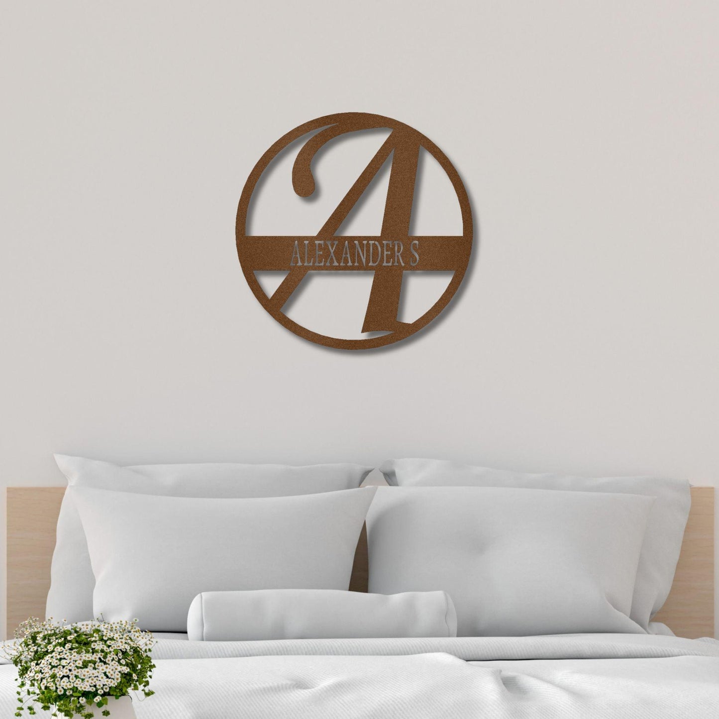 Exemplary Family Name Personalized Indoor Outdoor Steel Wall Sign Art - Mallard Moon Gift Shop