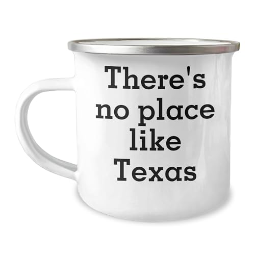 Texas Proud Camping Mug for Valentine's Day Unique Gifts from Coworkers to Family with Inspirational Quote - Mallard Moon