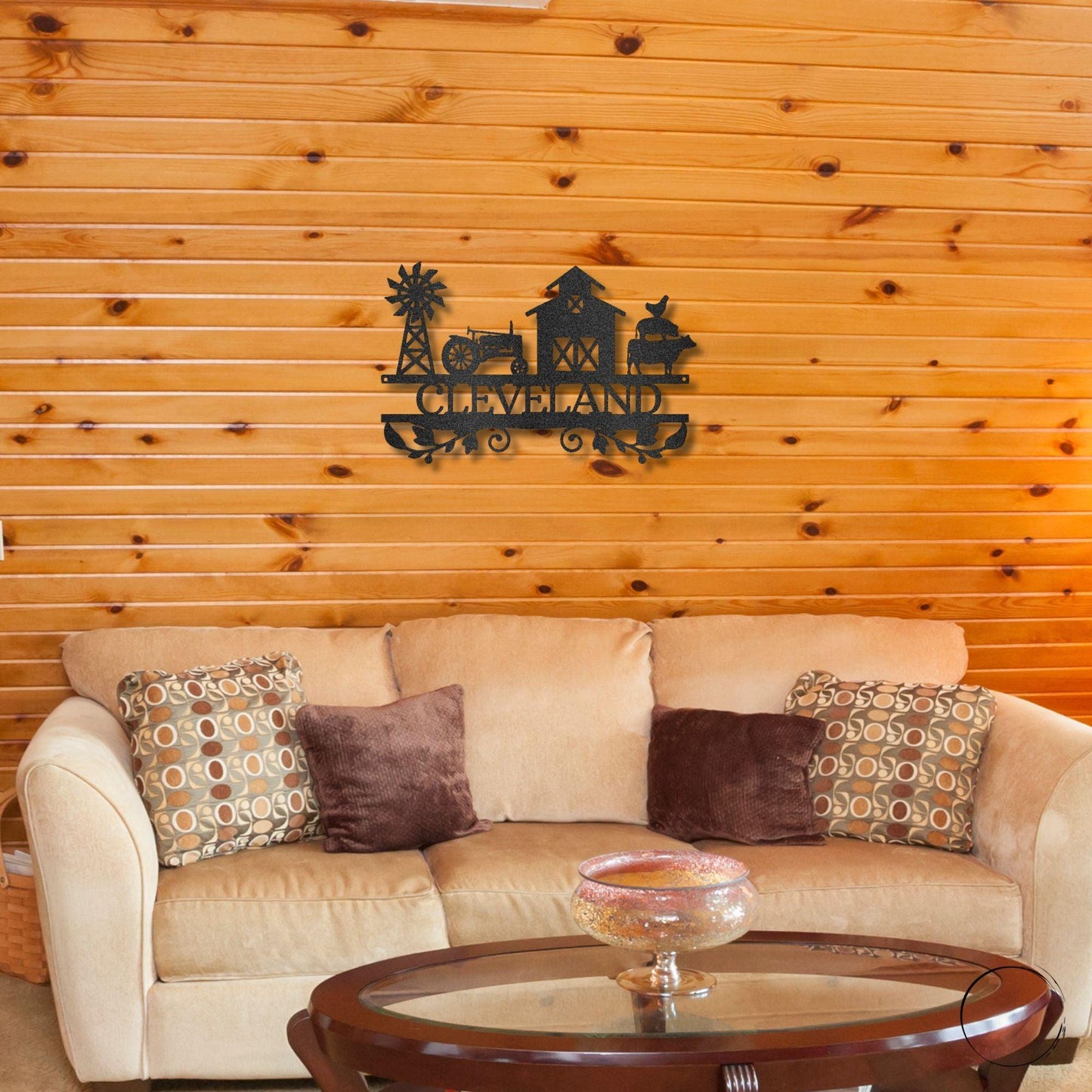 Farm Life Custom Name Steel Wall Sign Ranch Lodge Home Decor - Mallard Moon Gift Shop