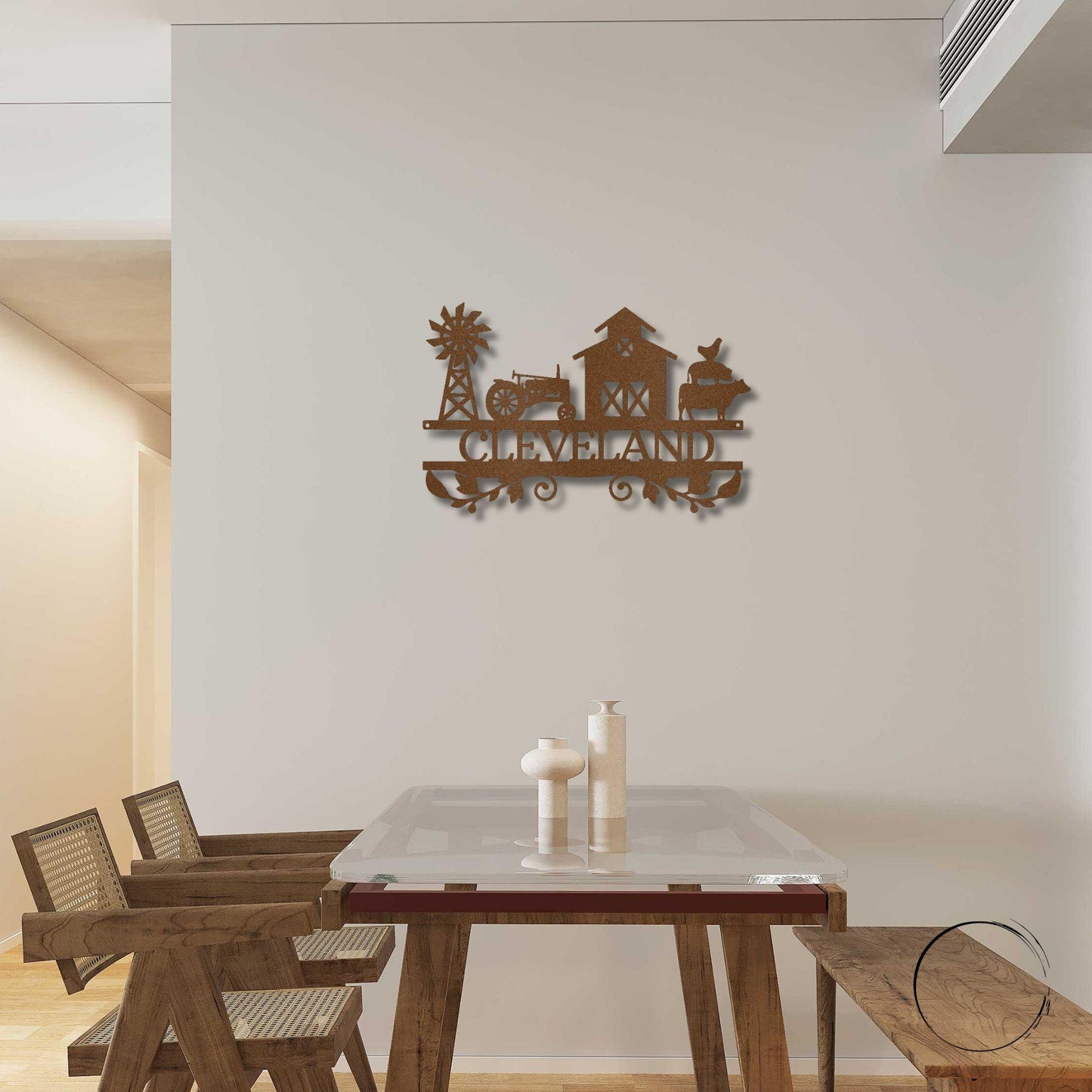 Farm Life Custom Name Steel Wall Sign Ranch Lodge Home Decor - Mallard Moon Gift Shop