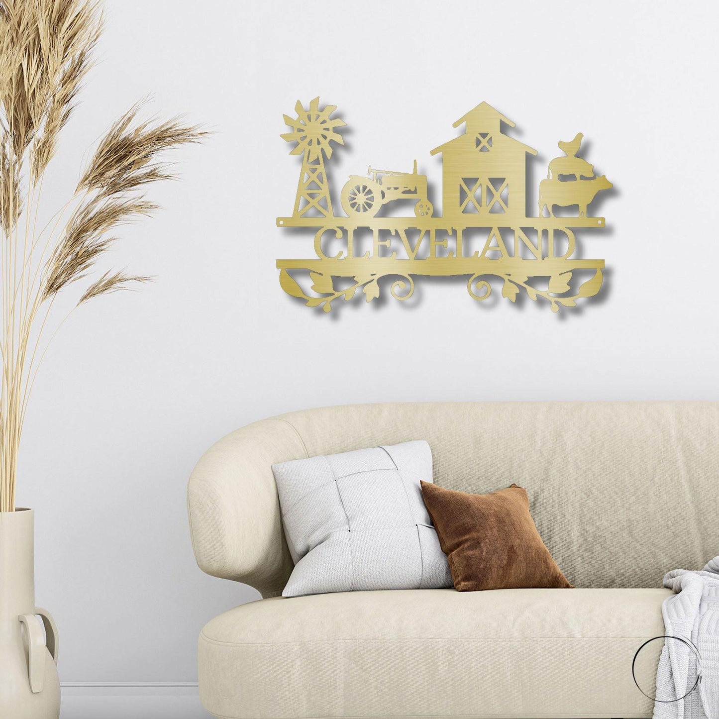 Farm Life Custom Name Steel Wall Sign Ranch Lodge Home Decor - Mallard Moon Gift Shop