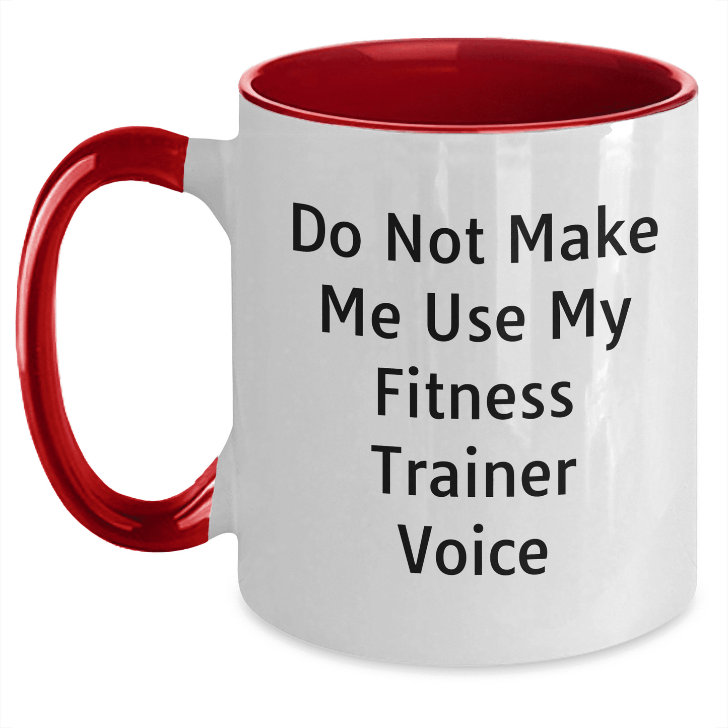 Funny Fitness Trainer Voice Motivational Coffee Mug Gifts for Mom on Mother's Day, Unique Fitness Enthusiast Present from Friends to Mother - Mallard Moon Gift Shop