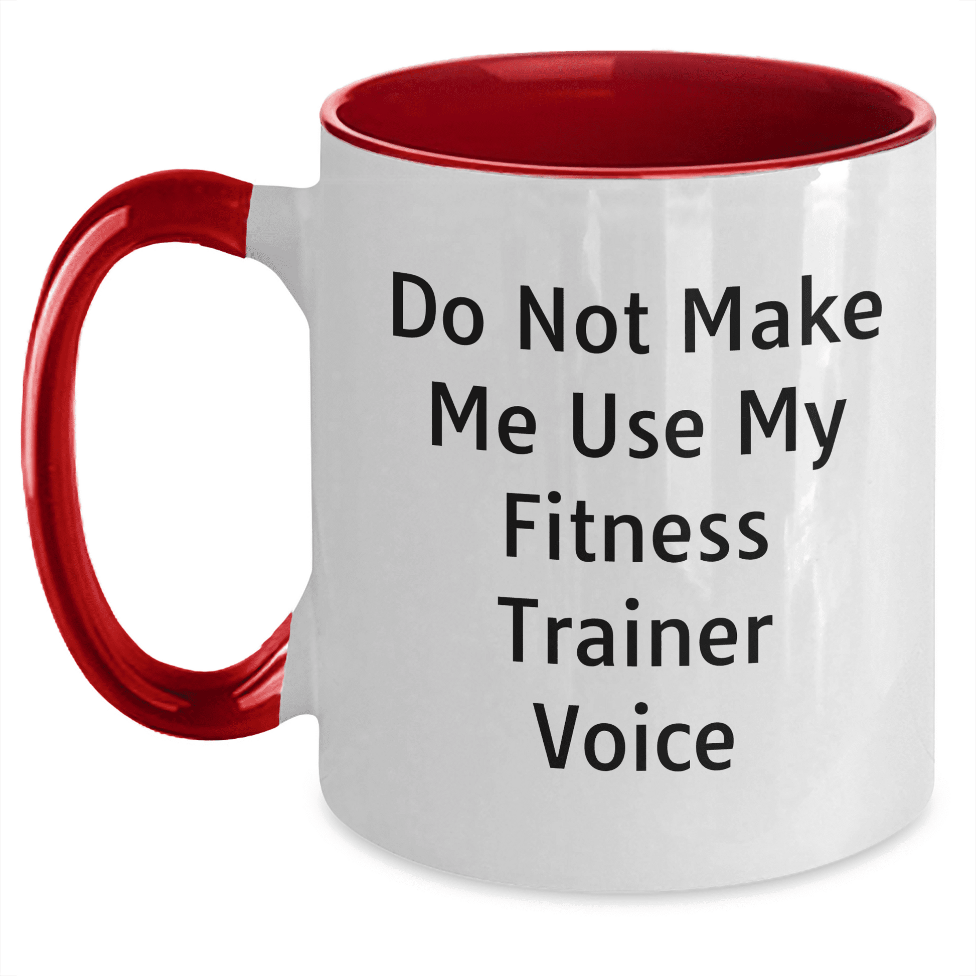 Funny Fitness Trainer Voice Motivational Coffee Mug Gifts for Mom on Mother's Day, Unique Fitness Enthusiast Present from Friends to Mother - Mallard Moon Gift Shop