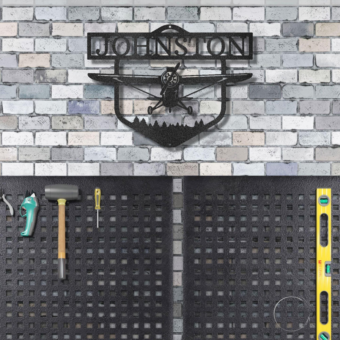 Flying High Airplane Personalized Name Steel Wall Sign - Mallard Moon Gift Shop