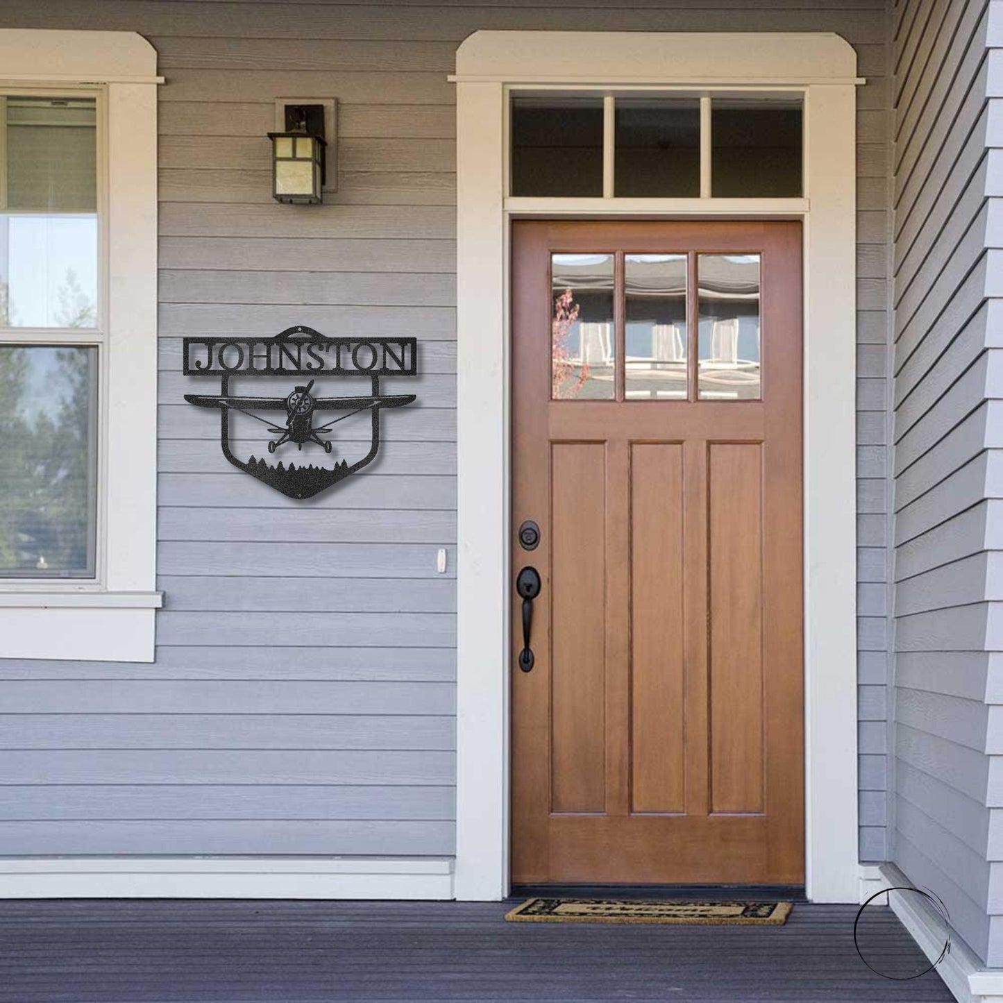 Flying High Airplane Personalized Name Steel Wall Sign - Mallard Moon Gift Shop