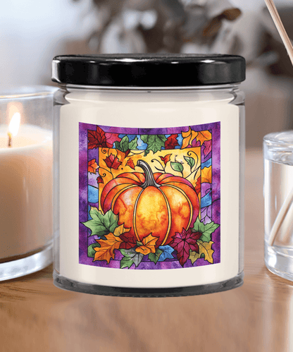 Fall Pumpkin Soy Container Jar Candle Home Decor - Mallard Moon Gift Shop