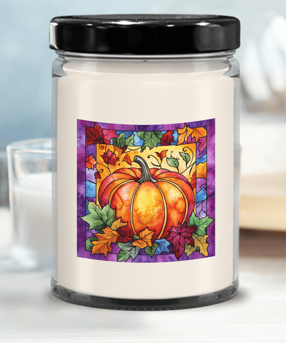 Fall Pumpkin Soy Container Jar Candle Home Decor - Mallard Moon Gift Shop