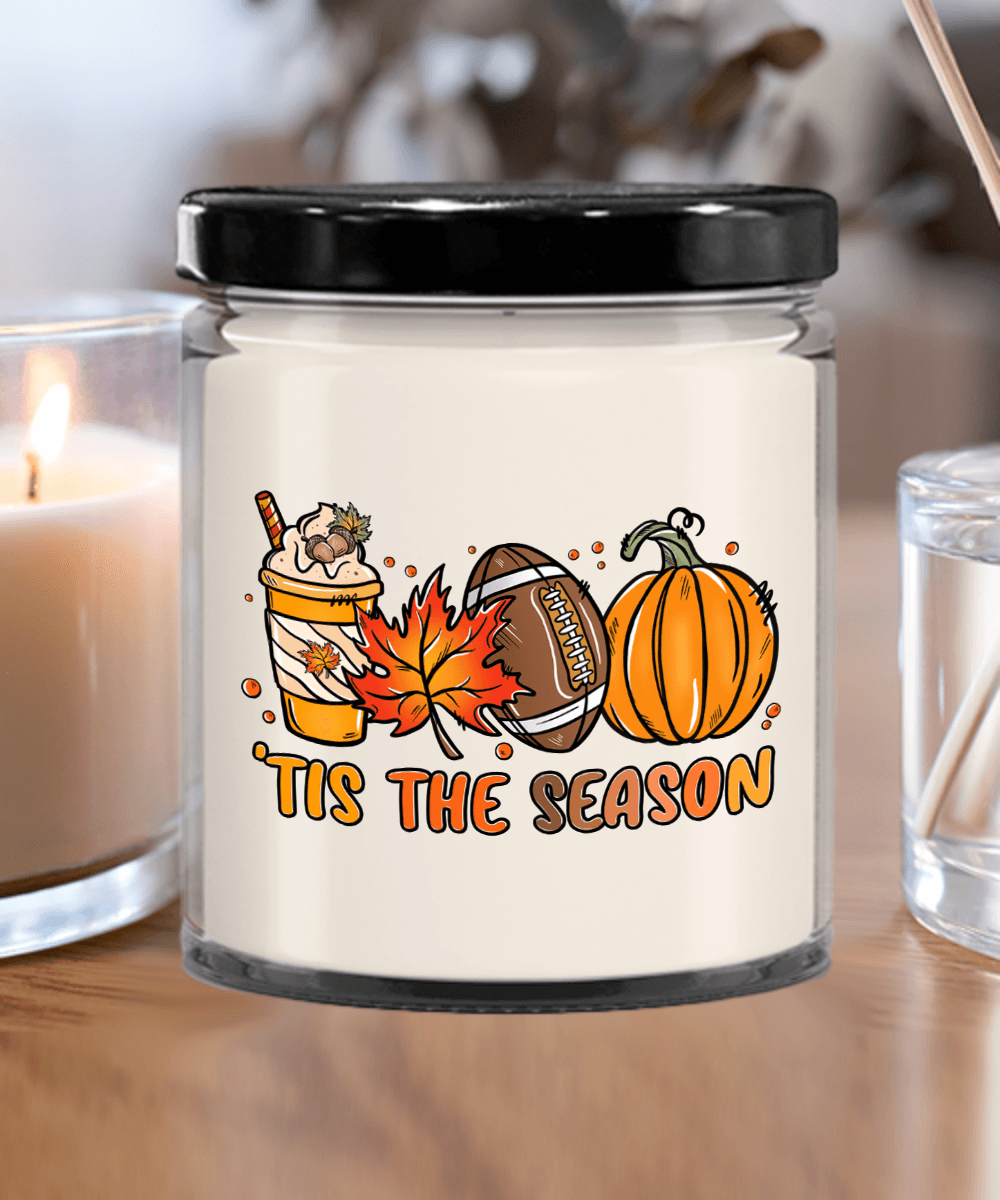 Smells Like Football, Fall and Pumpkin Spice Scented Soy Candles - Mallard Moon Gift Shop