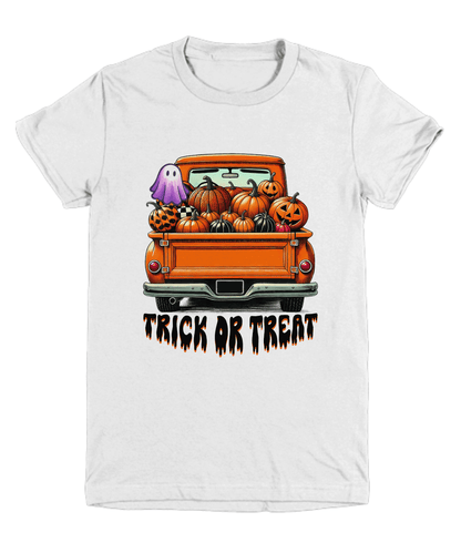 Halloween Trick or Treat Truck of Pumpkins  Youth Tee Shirt - Mallard Moon Gift Shop