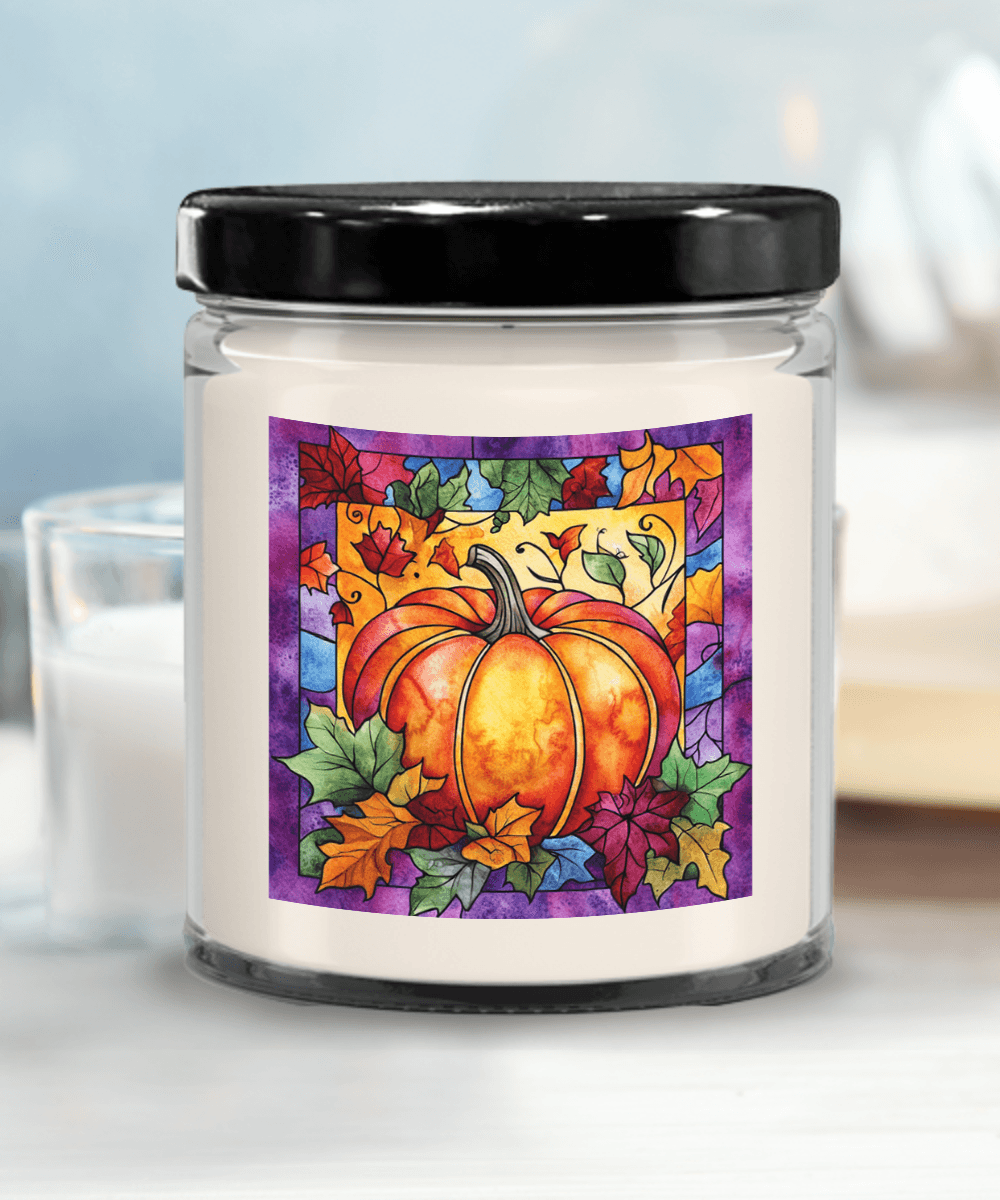 Fall Pumpkin Soy Container Jar Candle Home Decor - Mallard Moon Gift Shop