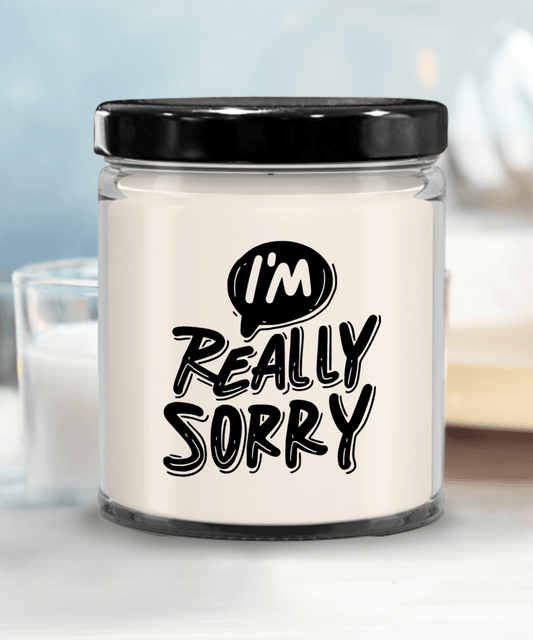 Apology Gift - I Am Really Sorry - Scented Soy Candle - Mallard Moon Gift Shop