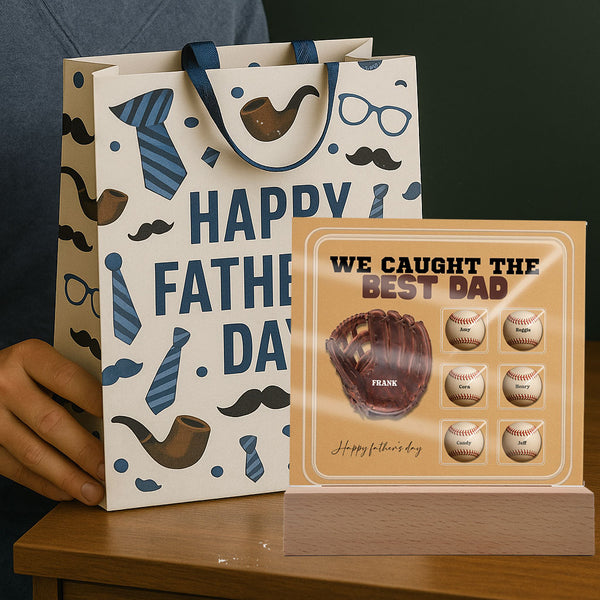 Best Dad Baseball Plaque