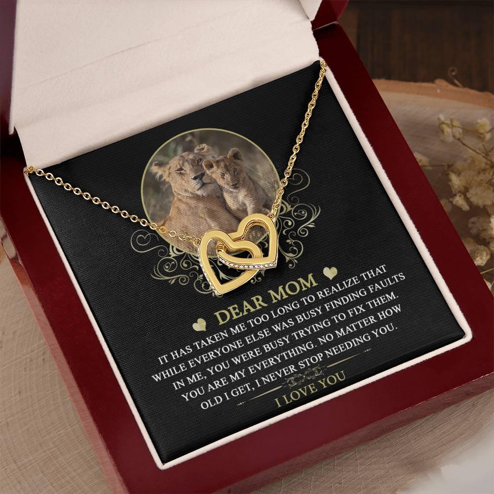 Gift for Mom You are My Everything Interlocking Hearts Necklace - Mallard Moon Gift Shop