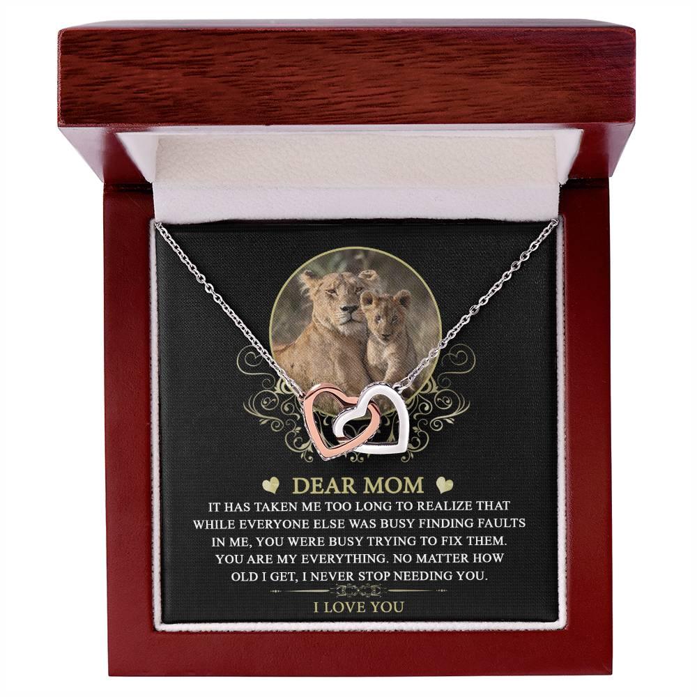 Gift for Mom You are My Everything Interlocking Hearts Necklace - Mallard Moon Gift Shop