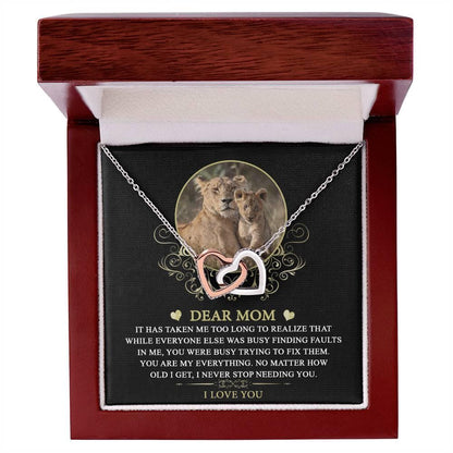 Gift for Mom You are My Everything Interlocking Hearts Necklace - Mallard Moon Gift Shop
