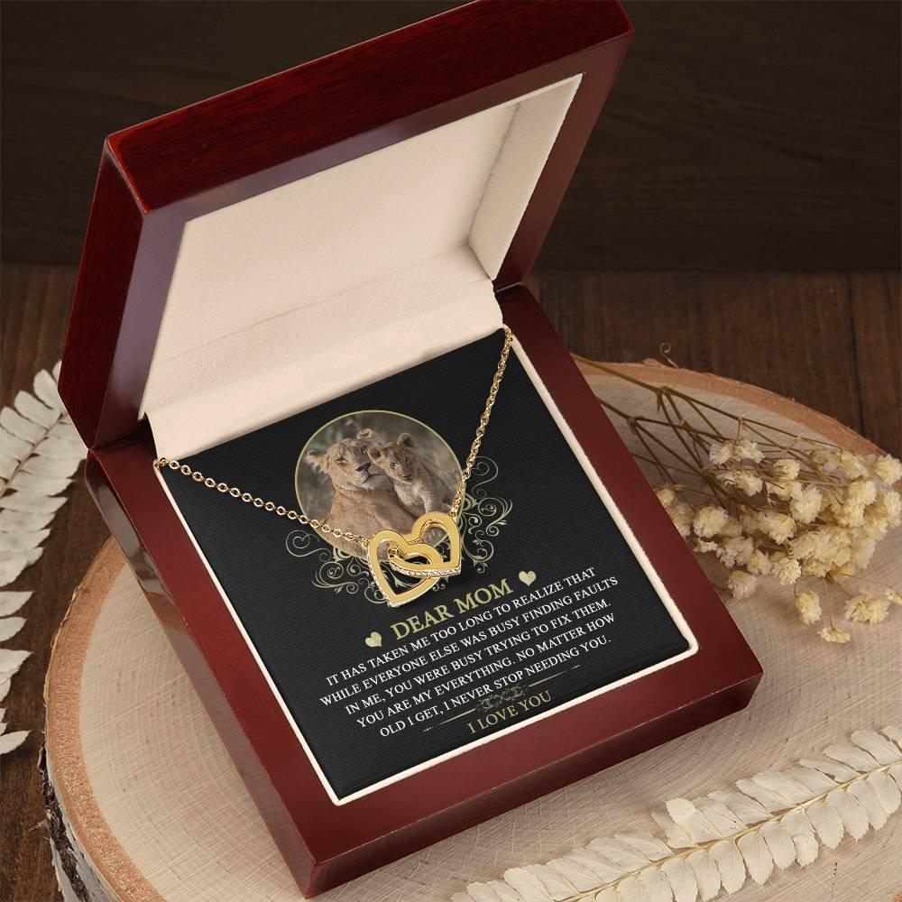 Gift for Mom You are My Everything Interlocking Hearts Necklace - Mallard Moon Gift Shop