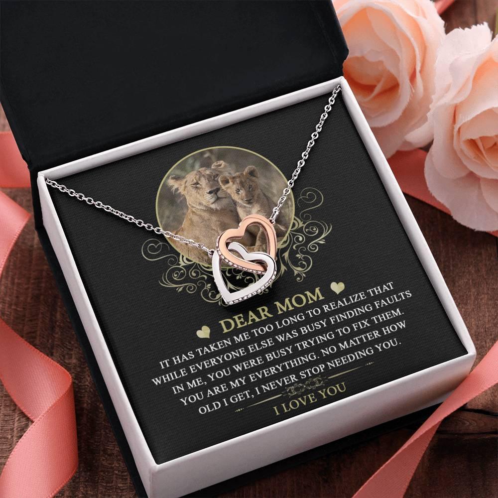 Gift for Mom You are My Everything Interlocking Hearts Necklace - Mallard Moon Gift Shop