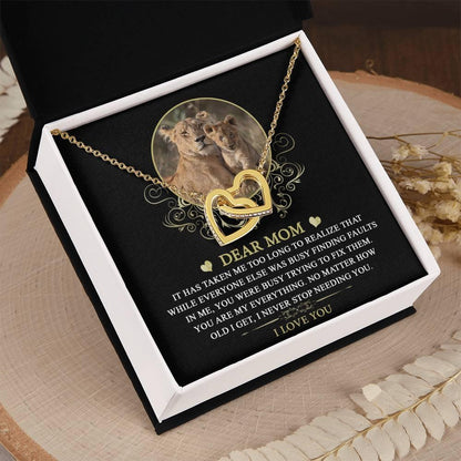 Gift for Mom You are My Everything Interlocking Hearts Necklace - Mallard Moon Gift Shop