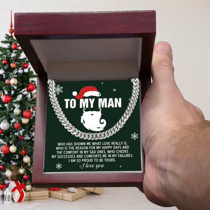 Gift for My Man - To Be Yours - Cuban Link Chain Necklace - Mallard Moon Gift Shop