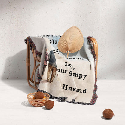 Gift for Wife from Grumpy Old Husband Heirloom Woven Blanket - Mallard Moon Gift Shop
