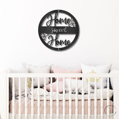 Home Sweet Home Metal Art Wall Sign - Mallard Moon Gift Shop
