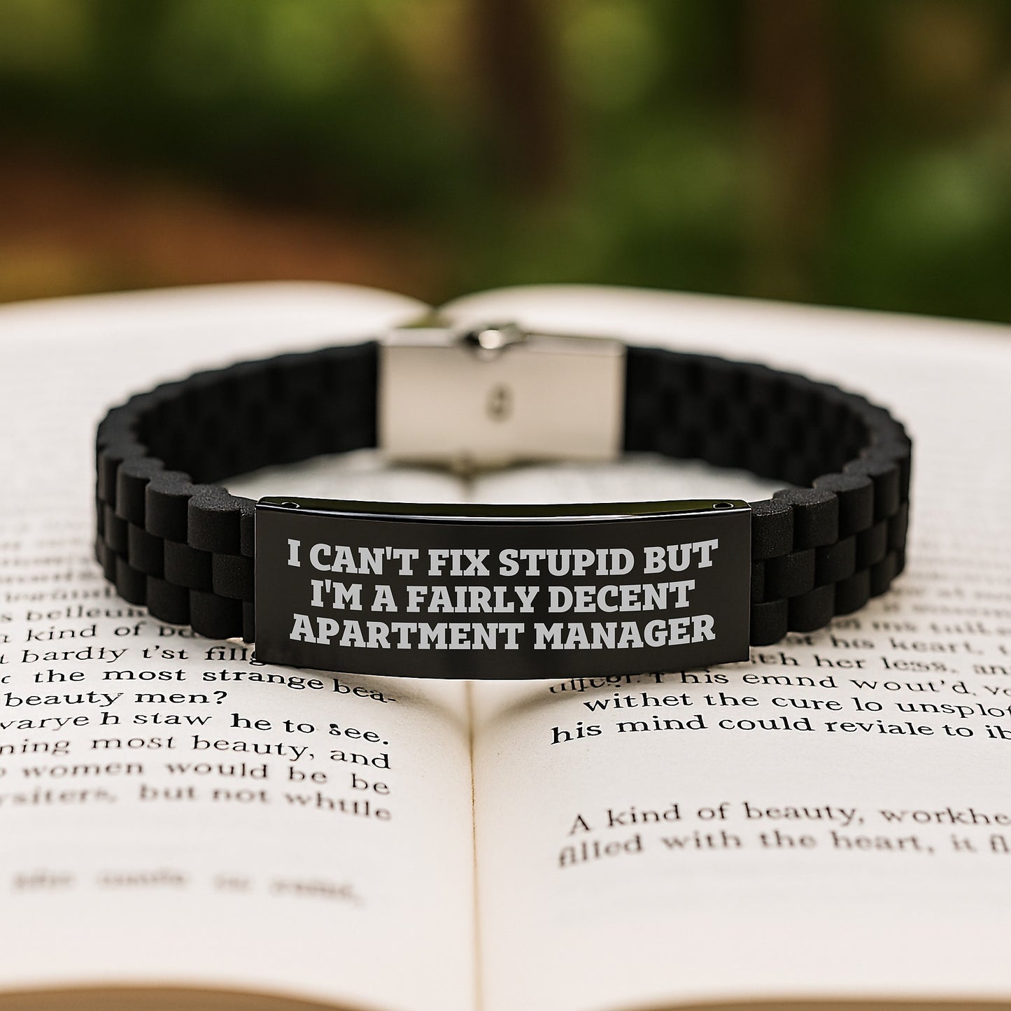 Funny Apartment Manager Glide lock Clasp Bracelet Gifts from Men to Women Coworkers and Friends - Christmas Unique Gifts for Apartment Managers - Image 2