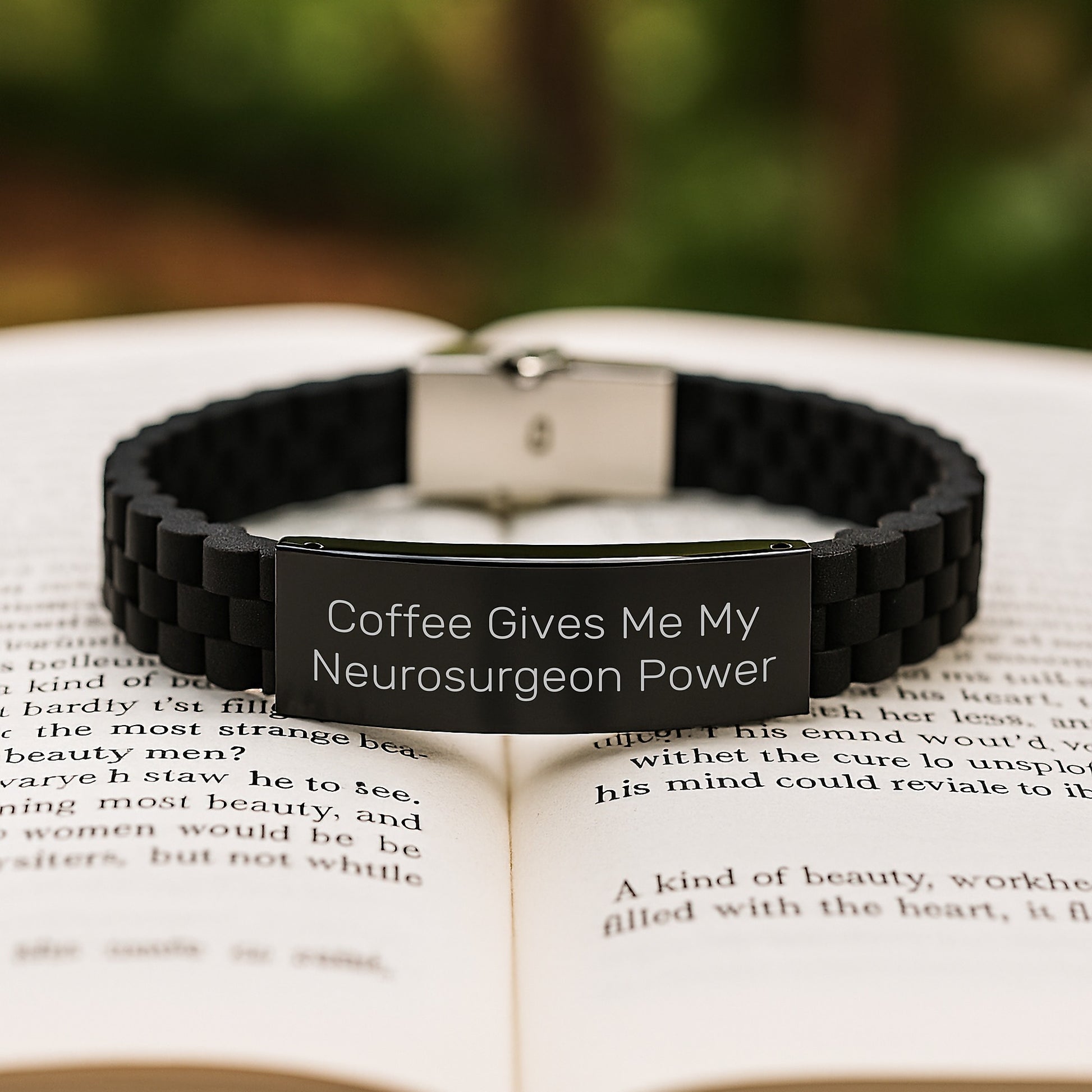 Funny Neurosurgeon Gifts from Friends, Inspirational Glide lock Clasp Bracelet for Men, Christmas Unique Presents - Image 2