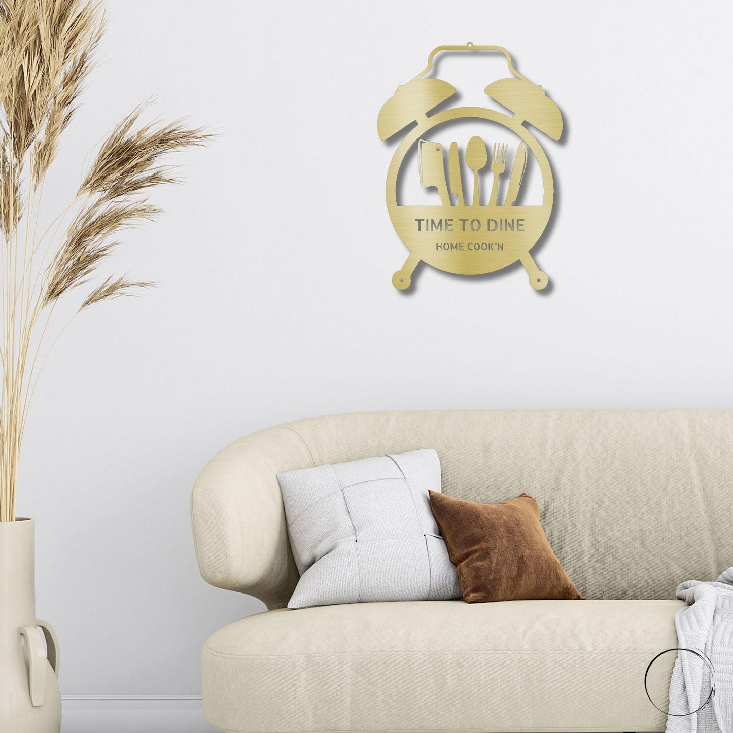 Food Time Kitchen Timer Custom Name Indoor Outdoor Steel Wall Sign - Mallard Moon Gift Shop