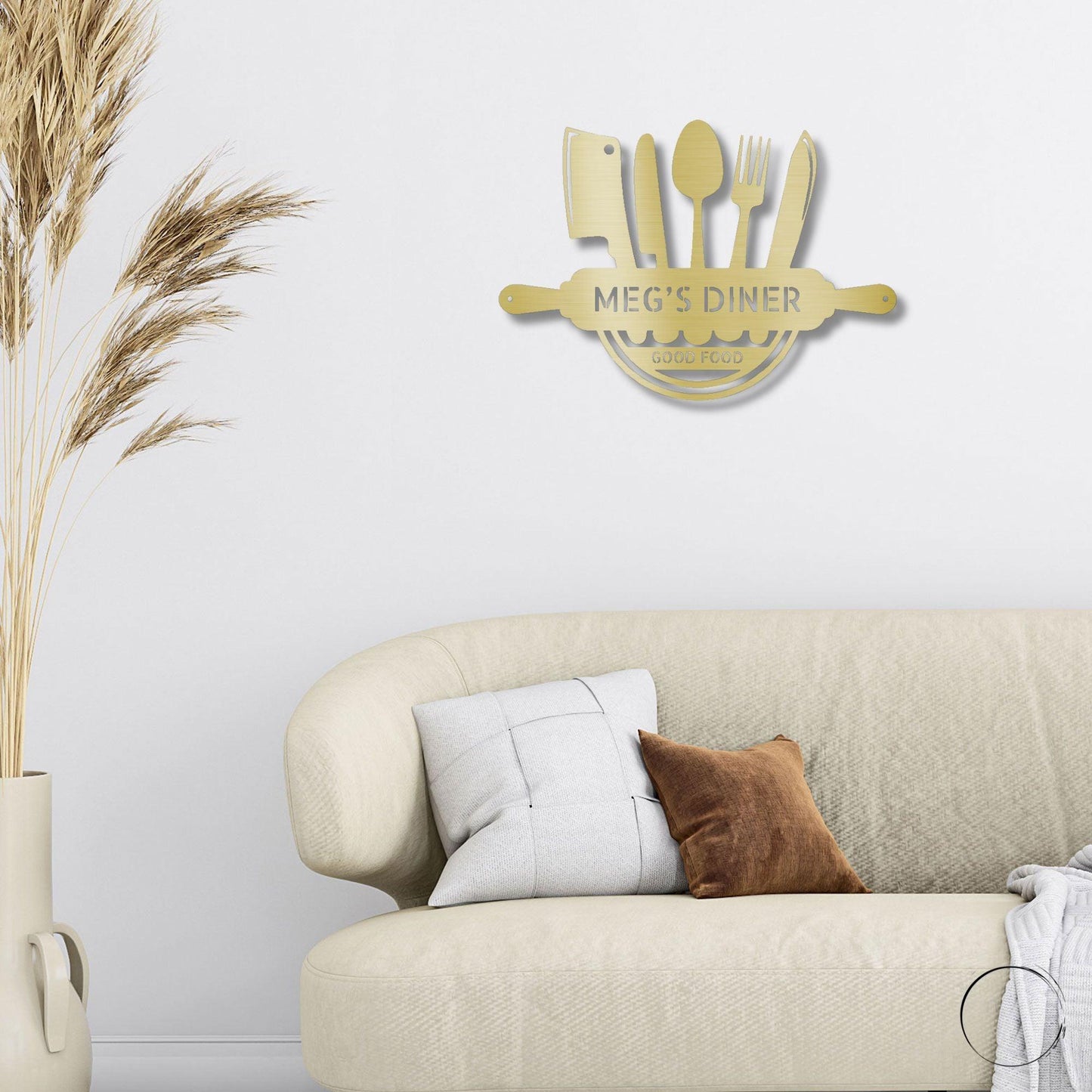 Personalized Kitchen Diner Indoor Outdoor Steel Wall Sign - Mallard Moon Gift Shop