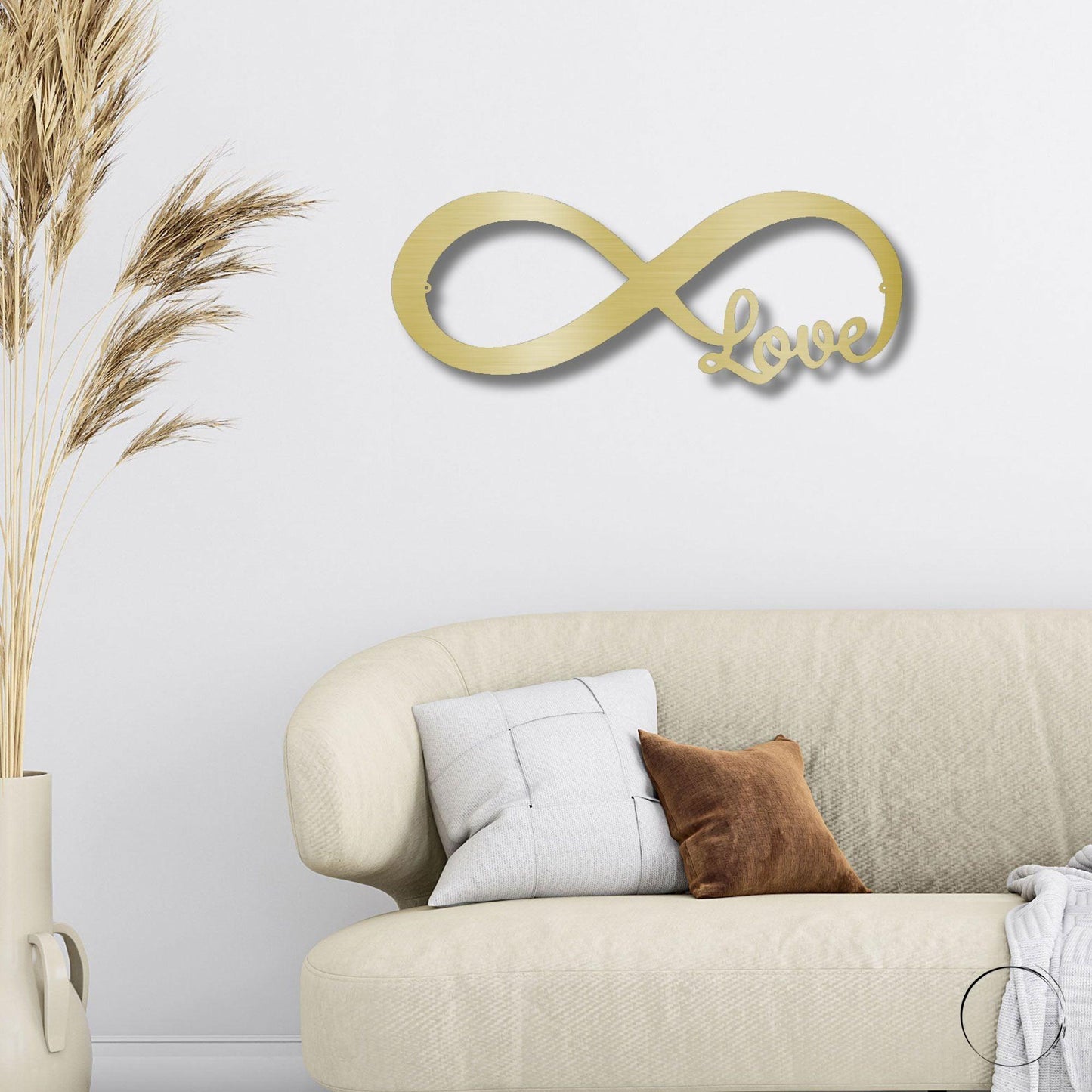 Infinite Love Steel Wall Sign Metal Art Valentine Wedding Anniversary Gift - Mallard Moon Gift Shop