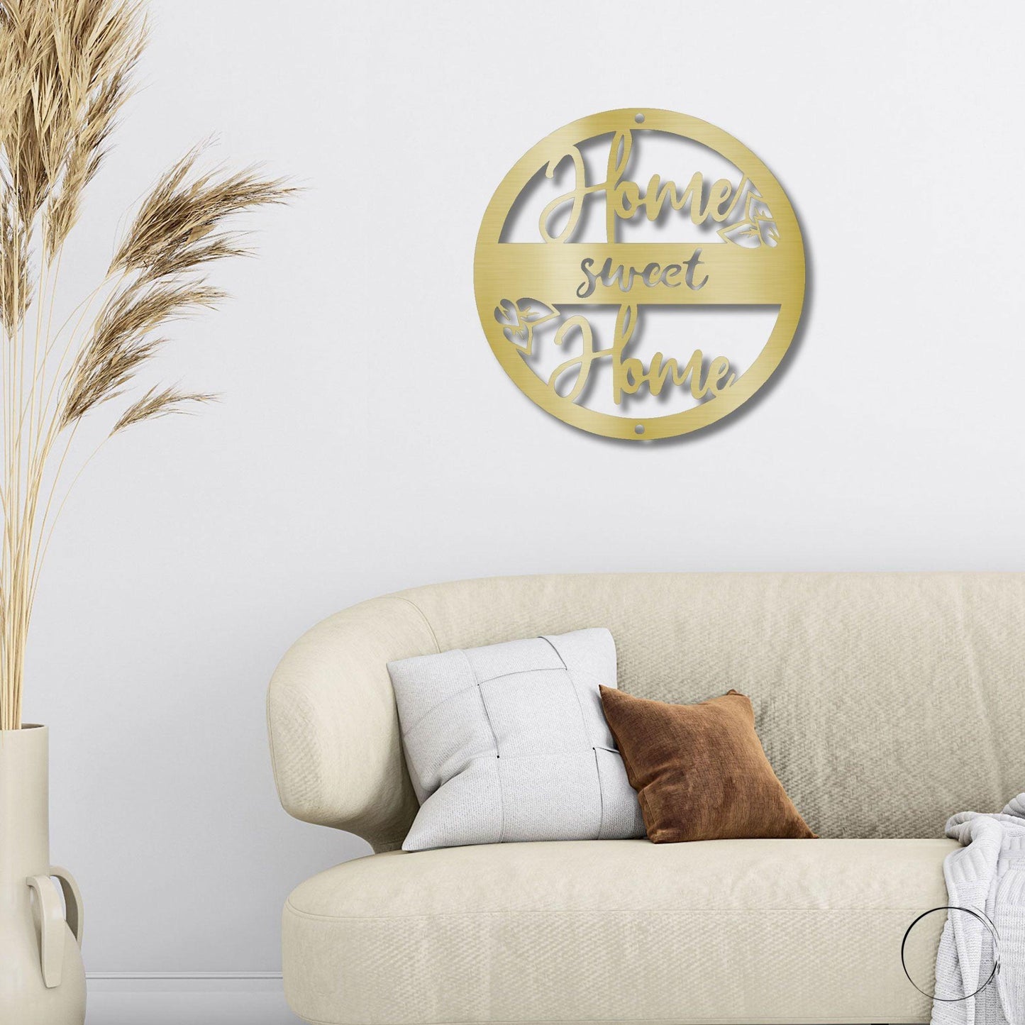 Home Sweet Home Metal Art Wall Sign - Mallard Moon Gift Shop