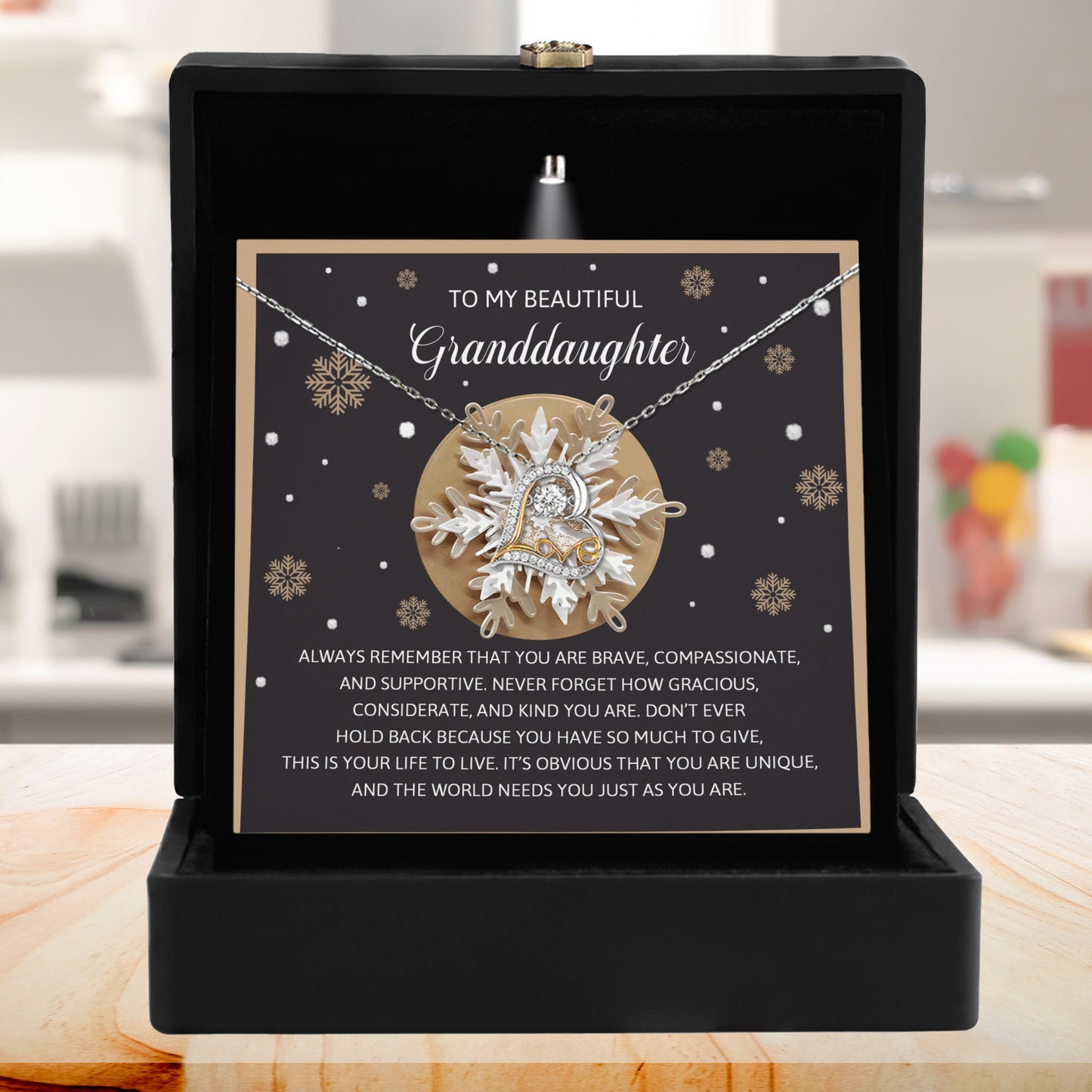 Gift for Granddaughter - As You Are - Love Dancing Heart Pendant Necklace - Mallard Moon