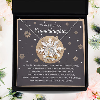 Gift for Granddaughter - As You Are - Love Dancing Heart Pendant Necklace - Mallard Moon