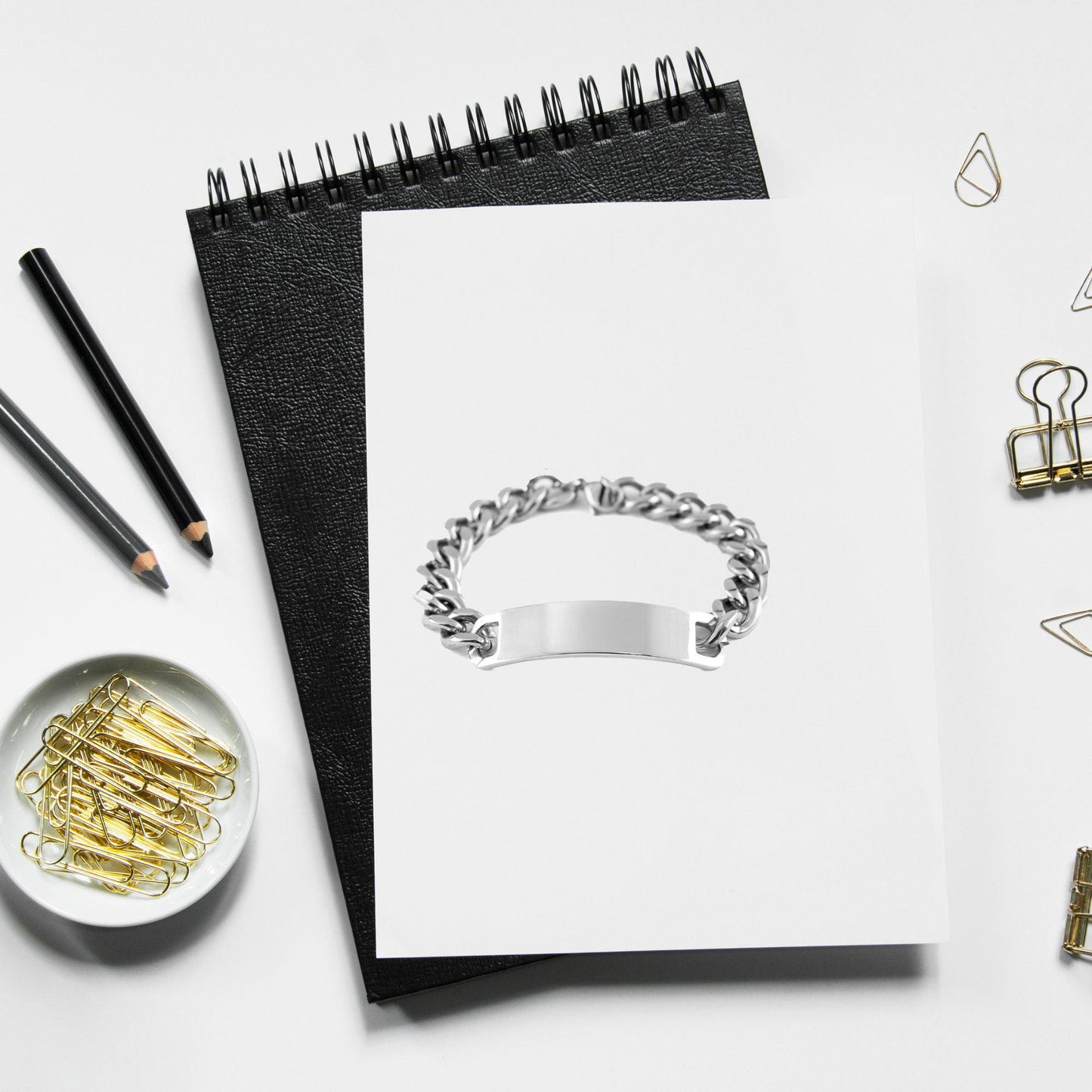 Granddaughter Engraved Cuban Chain Stainless Steel Bracelet, Motivational Heartfelt Birthday, Christmas Holiday Gifts You are Braver than you Believe, Loved More than you Know - Mallard Moon Gift Shop