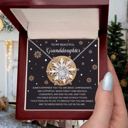 Gift for Granddaughter - As You Are - Love Knot Pendant Necklace - Mallard Moon Gift Shop