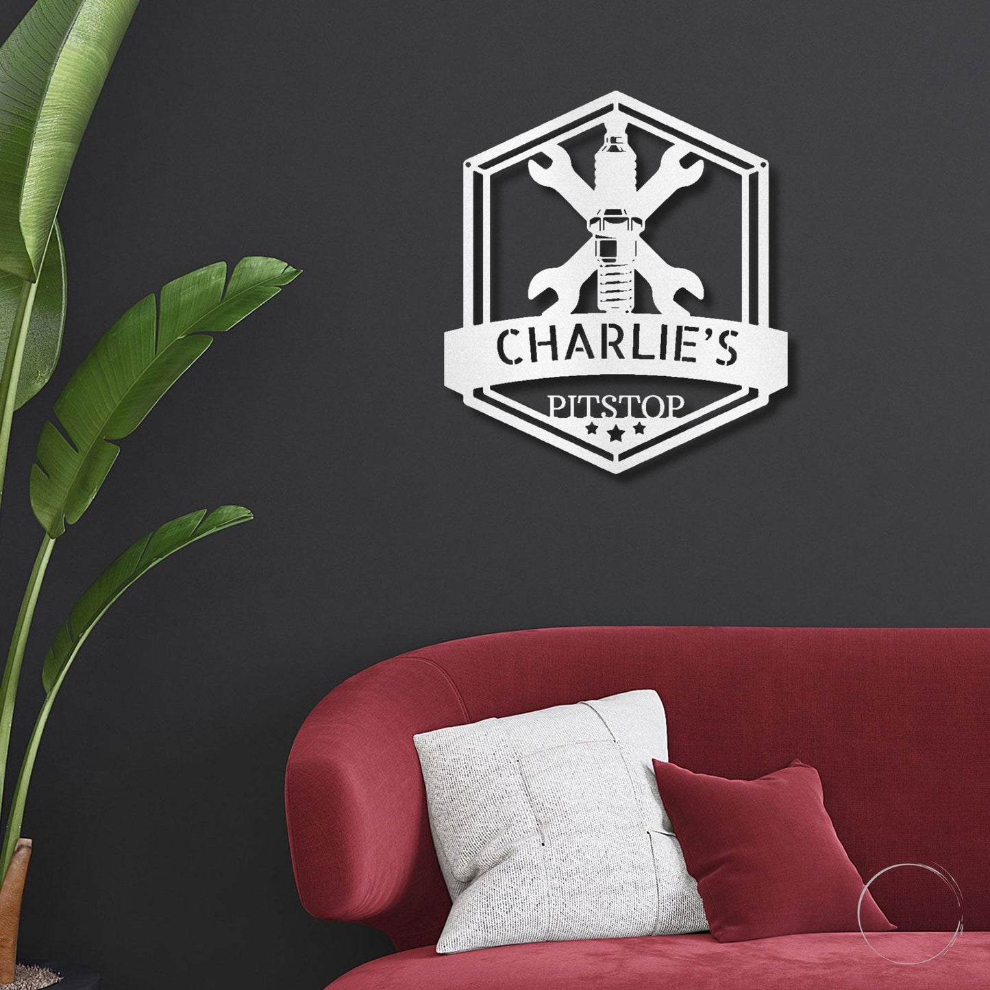 Grease Time Personalized Name Indoor Outdoor Metal Wall Art - Mallard Moon Gift Shop