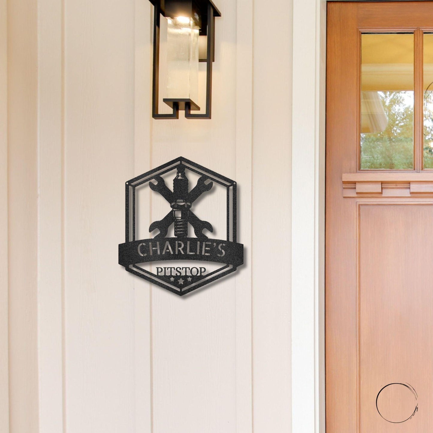 Grease Time Personalized Name Indoor Outdoor Metal Wall Art - Mallard Moon Gift Shop