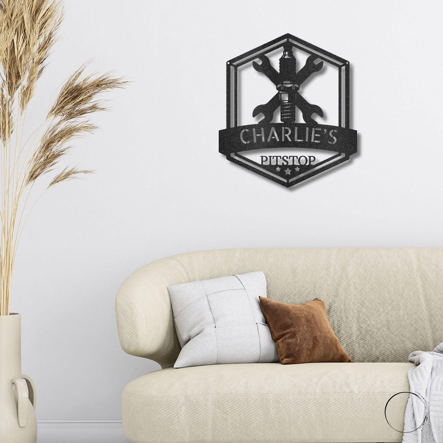 Grease Time Personalized Name Indoor Outdoor Metal Wall Art - Mallard Moon Gift Shop