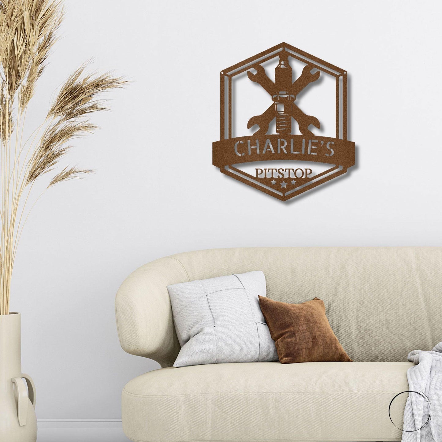 Grease Time Personalized Name Indoor Outdoor Metal Wall Art - Mallard Moon Gift Shop