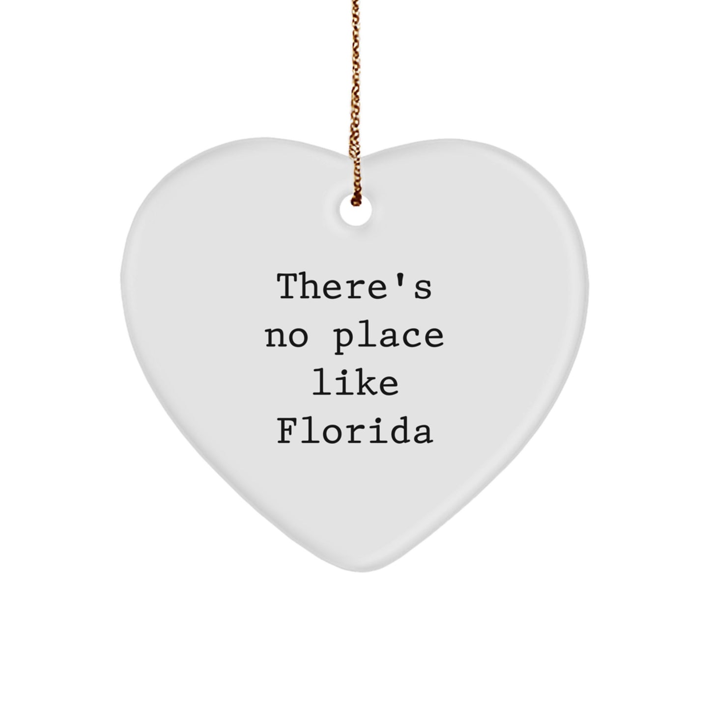 Funny Florida Heart Ornament Gifts from Friends to Men or Women for Florida Christmas Unique Gifts - Image 1